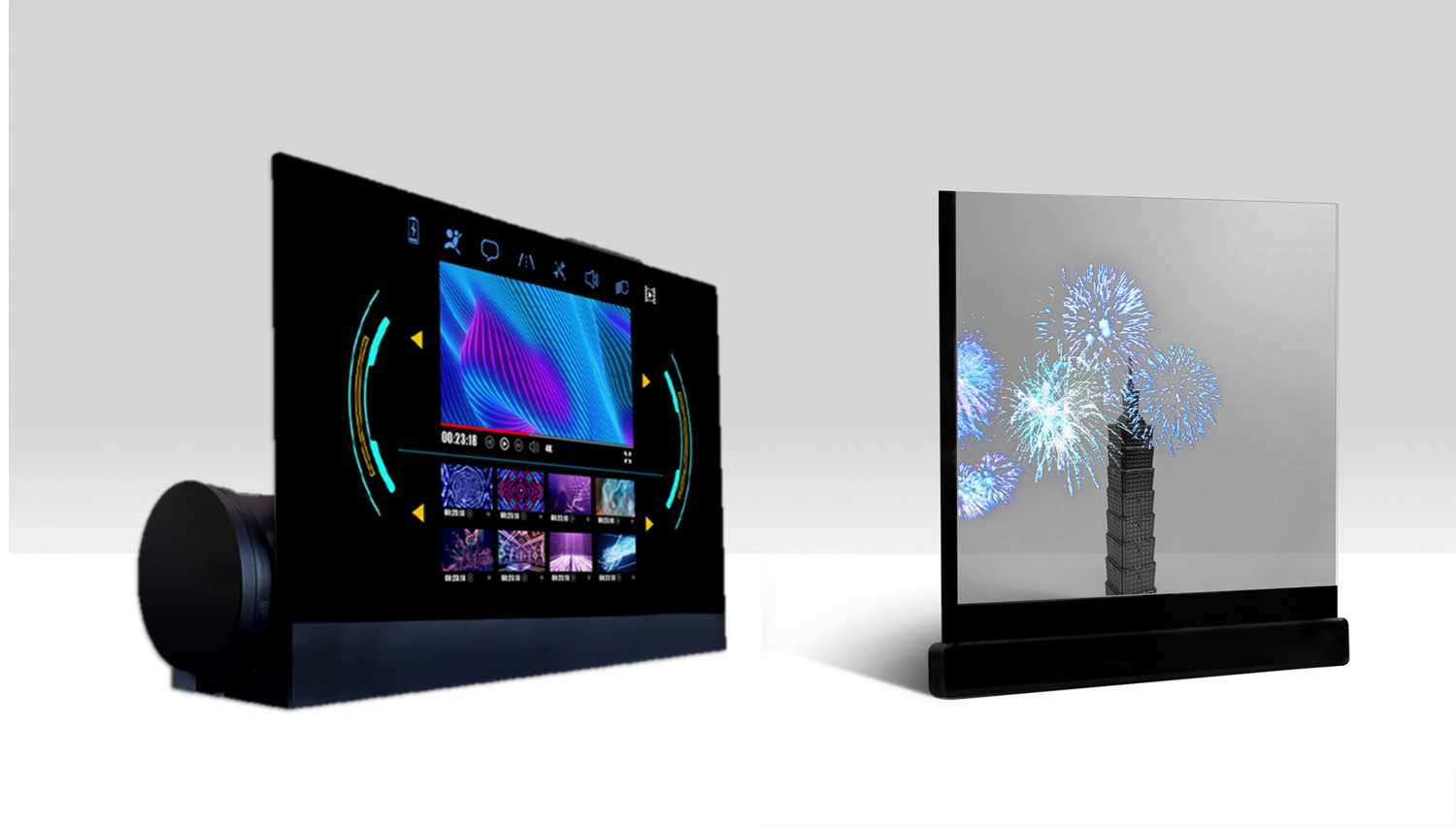 可卷式、折迭性、高透明